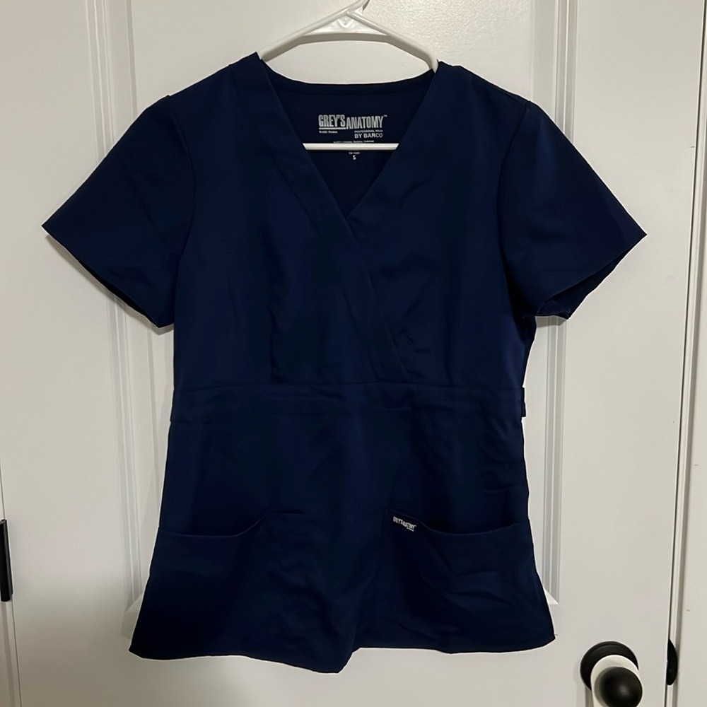 Navy Scrub Top
